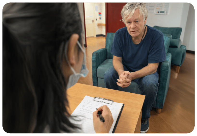 Amigo support coordinator helping a participant plan their NDIS services